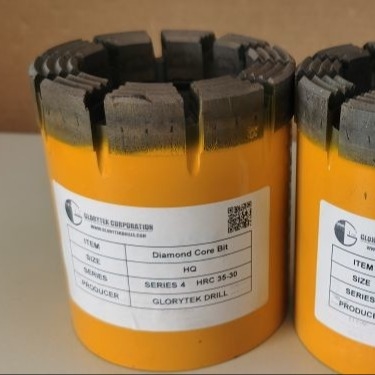 Hardrock imprägnierte entkernende Bohrung Diamond Core Bits Zum Wirelines