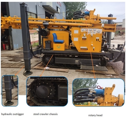 GL300S-Bohrloch-Wasser-Brunnen-Bohrgerät-Rig High Power For Air-Spülschlamm-Pumpe