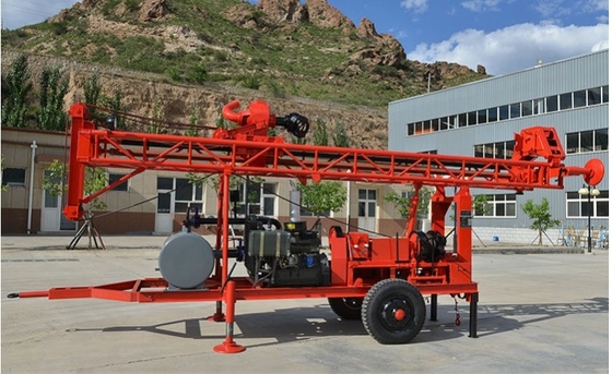 GL-II Wasserbohranlage Anhänger 250 m Tiefe 90-1200 mm Lochdurchmesser