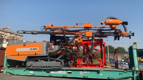 D480A Leistungsstarke 114mm Bohrleitung 35m Oberfläche integrierte Felsbohranlage für den Bergbau