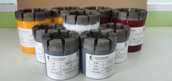 BQ/NQ/HQ/PQ Vollspezifikations-Kernbohrkronen mit Langzeit-Diamant für die Bergbau-Exploration