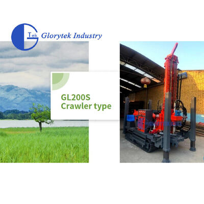Vollhydraulische Bohr- und Bohrgeräte mit 200 m Tiefe mit Crawler-Chassis