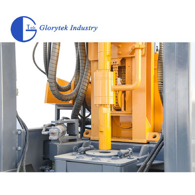 GL180R Gummiketten-Wasserbohranlage mit 180m Tiefe und hydraulischem Oberantrieb für Geothermiebohrungen