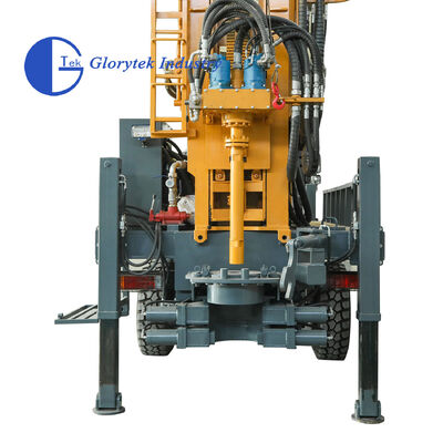 Full Hydraulic Truck Water Well Drilling Rig, 500m Depth, 105-350mm Diameter Range